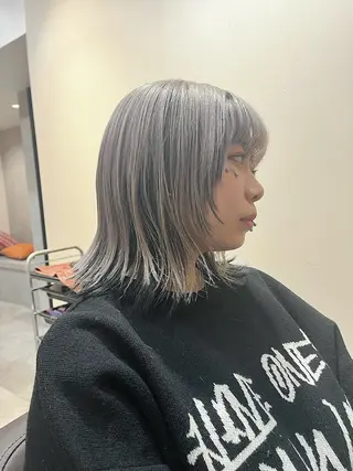 ミディアム 🌈モテ色 村上のぶきのヘアスタイル