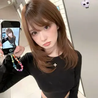 ミディアム 【arc】 佐藤未希穂/レイヤーのヘアスタイル