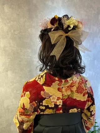 セミロング ヘアアレンジ arrow🖤 もえみのヘアスタイル