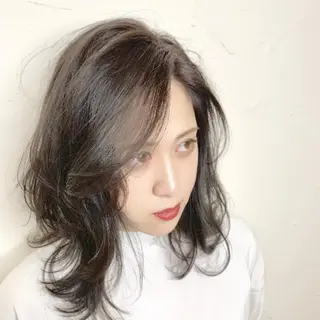 ミディアム カラー パーマ ヘアアレンジ キッズ ネイル マツエク・マツパ 🟤TAP🟤 木曳野　金沢店のヘアスタイル