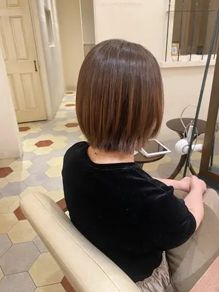 ショート 艶髪/艶カラー/縮毛 /   タキダのヘアスタイル