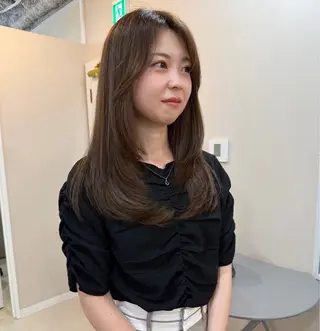 セミロング 福原 悠介のヘアスタイル