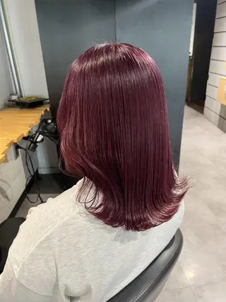 カラー 暖色ヘア/艶髪レッド セナ🎀のヘアスタイル