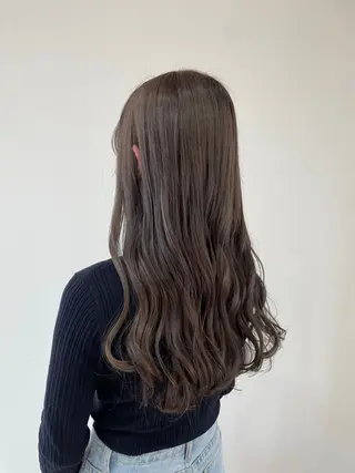 ロング ベージュカラー🧸/ 松崎/東区/田中理沙のヘアスタイル