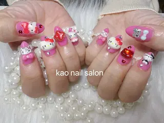 ネイル kao nail マグネット/長さだしのネイルデザイン