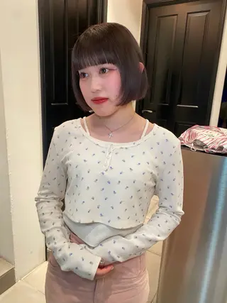 ショート カラー riria/ボブ /ブラウンカラー🎀のヘアスタイル