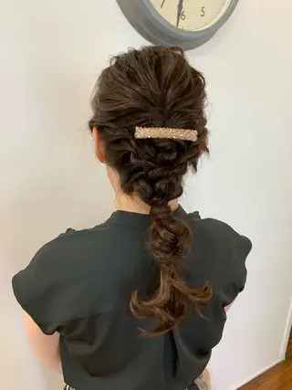 ロング ヘアアレンジ 半個室サロン/透明感 /艶髪♡岸上 温♡のヘアスタイル