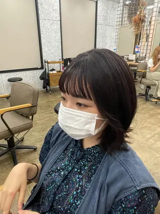 ミディアム カラー 艶カラー asukaのヘアスタイル