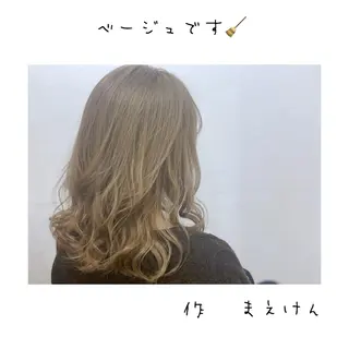 ミディアム カラー 前田 健太のヘアスタイル