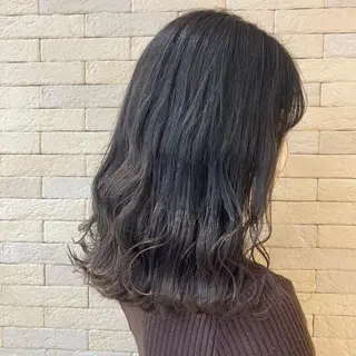 ミディアム カラー 💎髪質改善💎 西森千夏のヘアスタイル