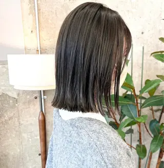ミディアム noe所属・AYAKA/名古屋/ 栄/ボブ/透明カラーのヘアスタイル