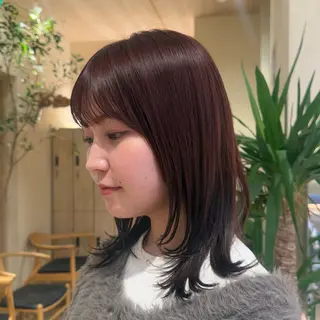 ミディアム TRICCA SHIBUYA所属・ショート･ボブ / ミク💞のヘアスタイル