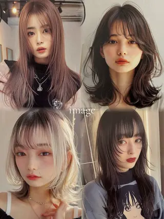 ロング すずき もゆのヘアスタイル