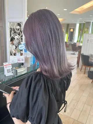 ミディアム カラー 増渕 駿介のヘアスタイル