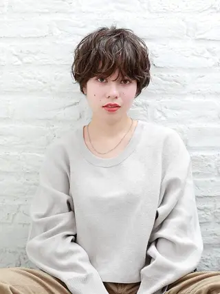 ショート パーマ 吉祥寺 似合 わせcut/kanaのヘアスタイル