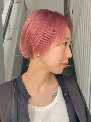 ショート カラー yiye 青山所属・無料カットモデル募集 🌱ひょうがのヘアスタイル