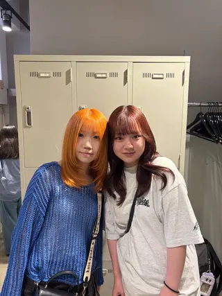 カラー beige🤎ダブル カラー/レイヤー🧸のヘアスタイル