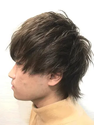 ミディアム カラー パーマ美容師 /小泉賢徒のヘアスタイル