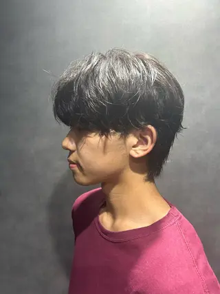 ミディアム パーマ メンズ 🐺森 雄飛/メンズ 韓国ヘアのヘアスタイル