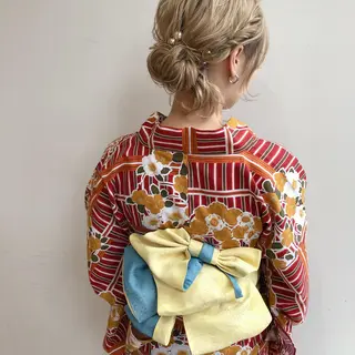 ヘアアレンジ 似合わせ艶髪カラー ❤️ハダユミのヘアスタイル