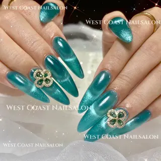 ネイル リボン、ガーリー パーツ放題専門店のネイルデザイン