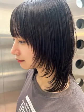 ミディアム 堀江 /木下椋麻のヘアスタイル