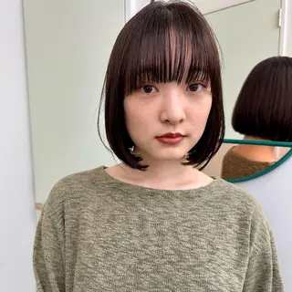 ショート カラー ボブ/レイヤー/ケア パーマ/リュウタのヘアスタイル