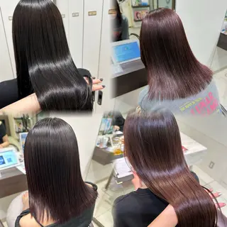 ロング カラー ハイトーン/艶カラー /透明感カラー/みなのヘアスタイル