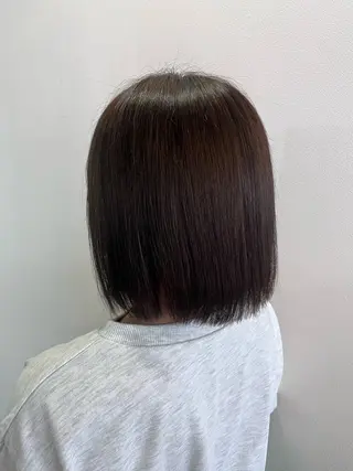 ミディアム カラー ブリーチなしWカラー 暖色カラー/mayuのヘアスタイル