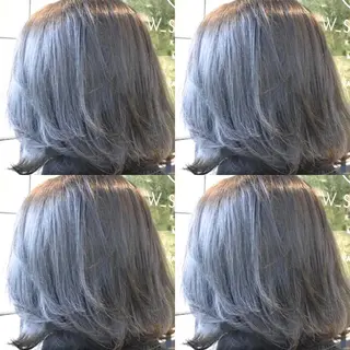 ミディアム カラー Hanna by W_SALONのヘアスタイル
