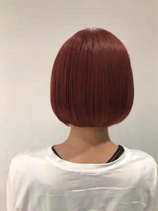 ショート カラー ハイトーンNo.1✨ パーマ✨イマイタツヤのヘアスタイル