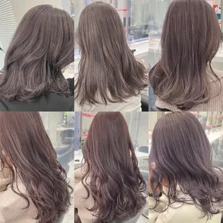 ロング カラー ✨透明感、艶髪ヘア✨ 韓国ヘア特化💖のヘアスタイル