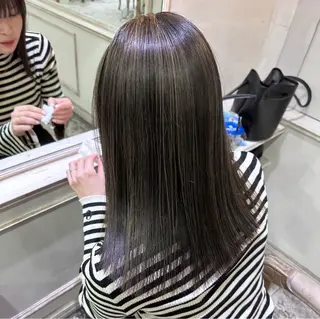 ミディアム カラー 透明感ワンカラー/ AKARIのヘアスタイル