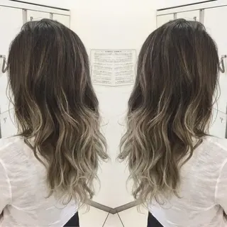 ロング カラー Ash 山田 勇太のヘアスタイル