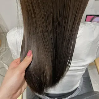 ロング カラー ながい りなのヘアスタイル