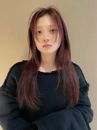 ミディアム カラー SALOWIN所属・ブリーチ✨ ボブ✨レイヤーのヘアスタイル