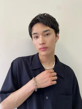 ショート パーマ ヘアアレンジ メンズ パーマ特化美容師 mikuのヘアスタイル