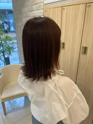 ミディアム 田中 瑞妃のヘアスタイル