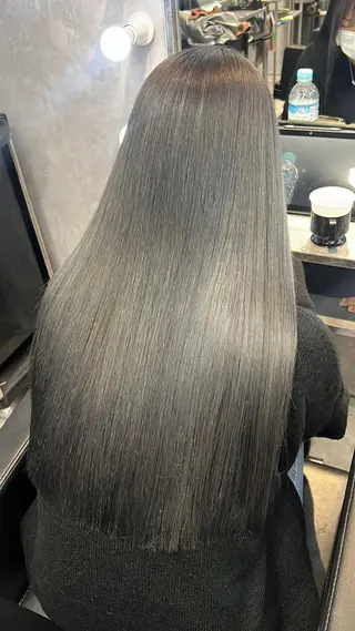 セミロング カラー mimiiy梅田 中崎町ハイトーンのヘアスタイル