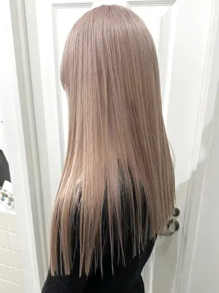 セミロング カラー 🌈ベージュ艶髪🌈 ユウトのヘアスタイル