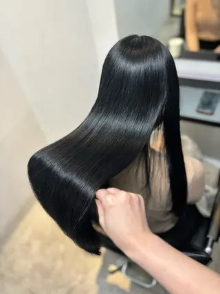 ロング 髪質改善♡ 保坂汐音のヘアスタイル