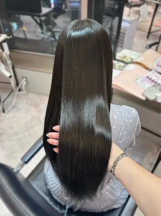 ロング カラー 上品うるツヤ韓国ヘア 🤍Hanaのヘアスタイル