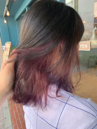 ミディアム 佐藤 実咲のヘアスタイル