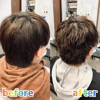 ショート パーマ メンズ AI TOKYO  横浜店所属・メンズ支持数No.1 👑リュウ👑のヘアスタイル
