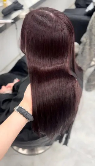 セミロング カラー 🎀愛されgirly ヘア🫧Ayakaのヘアスタイル