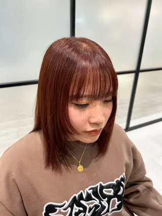 ミディアム 齊藤 海零のヘアスタイル