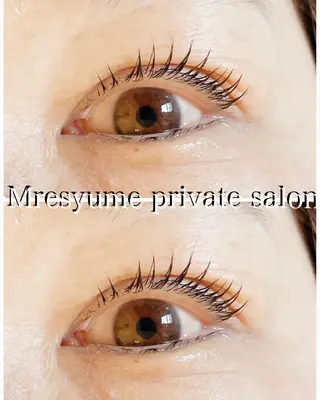 マツエク・マツパ Mresyume MAYUのマツエク・マツパデザイン