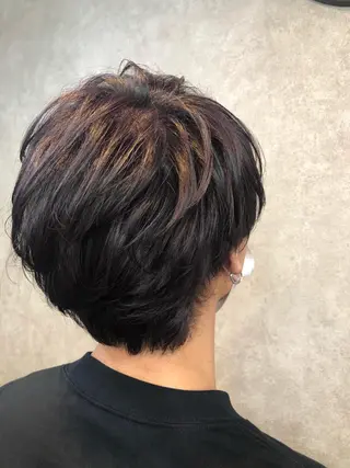 ショート カラー メンズ BUBBLES所属・山本 琴乃🦭のヘアスタイル