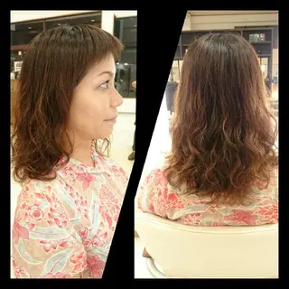 ミディアム キンジョウ エナミのヘアスタイル