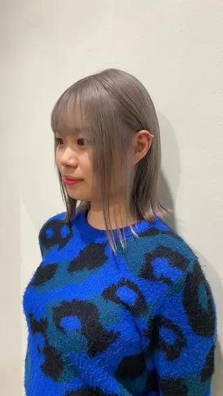 セミロング カラー 酸性ストレート/ 髪質改善/イソヤトモのヘアスタイル